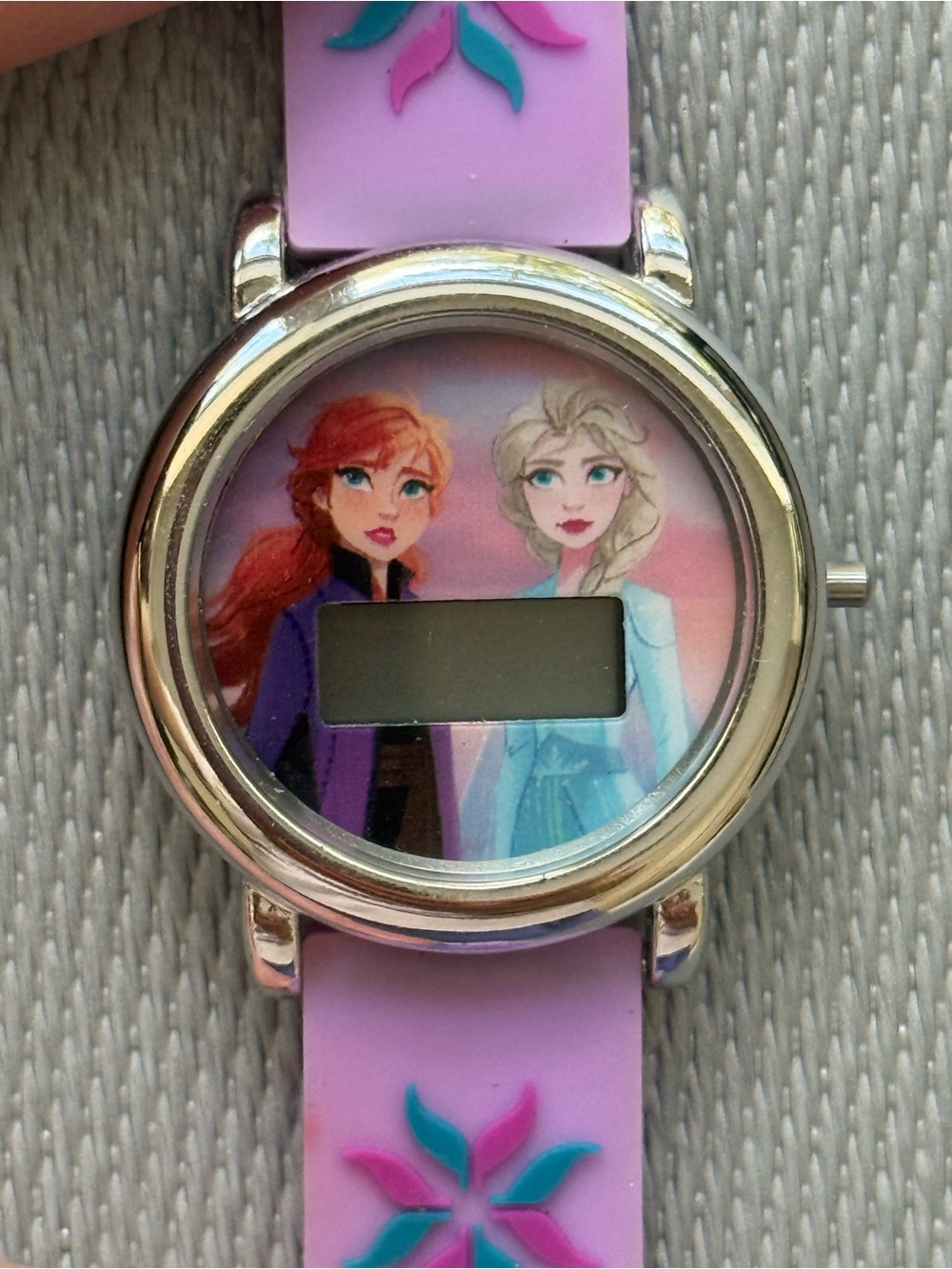Disney Frozen Elsa Pink Digital Watch and charm